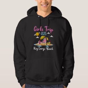 Key Largo Beach Girls Trip 2025 Summer Vacation Ma Hoodie
