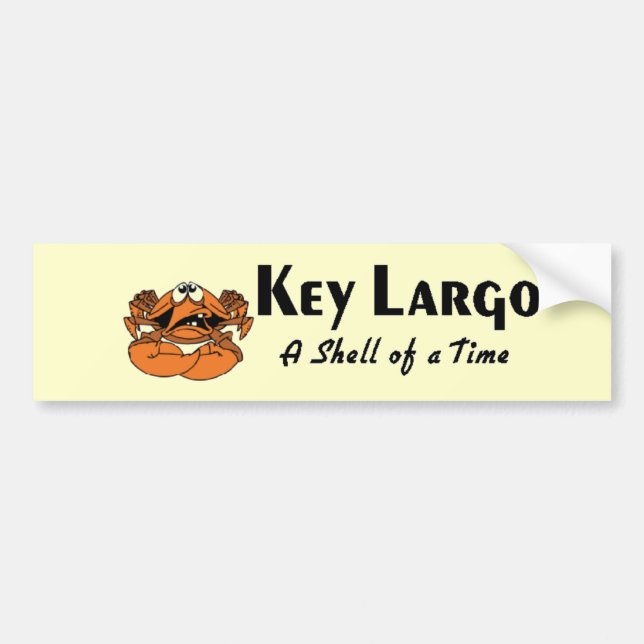 Key Largo crab Bumper Sticker (Front)