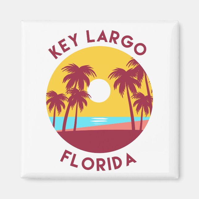 Key Largo, Florida Beach Landscape Magnet (Front)