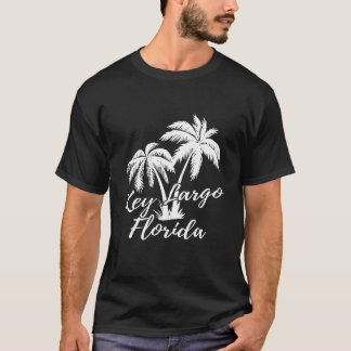 Key Largo Florida Beach Palm Trees Vacation T-Shirt
