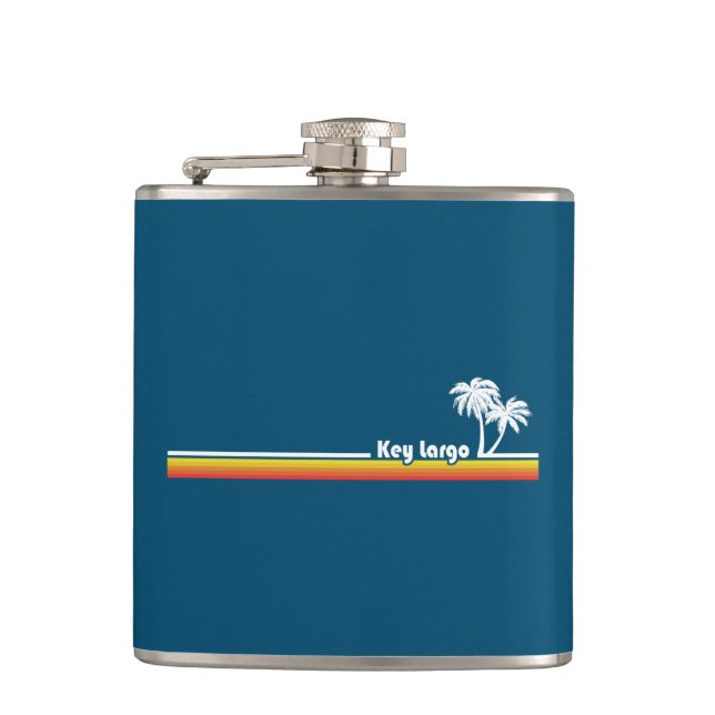 Key Largo Florida Hip Flask (Front)
