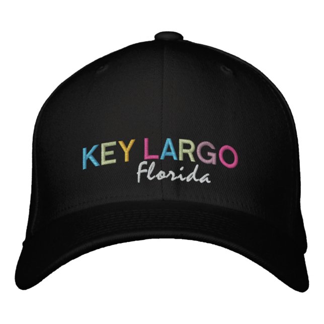 Key Largo Florida MultiColor Hat (Front)