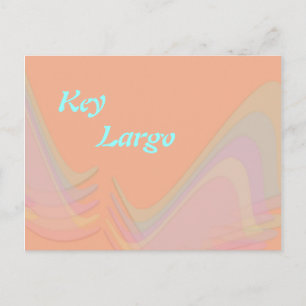 Key Largo Florida Pastel Wings Postcard