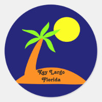 Key Largo, Florida tropical sticker