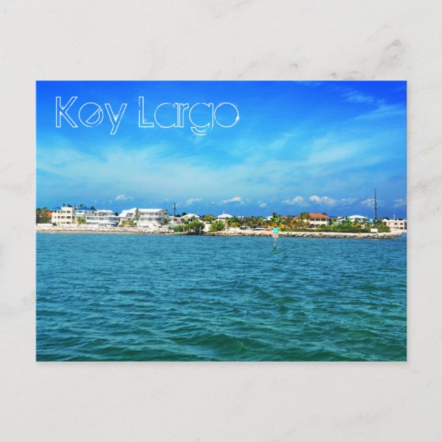 Key Largo, Florida, U.S.A. Postcard (Front)