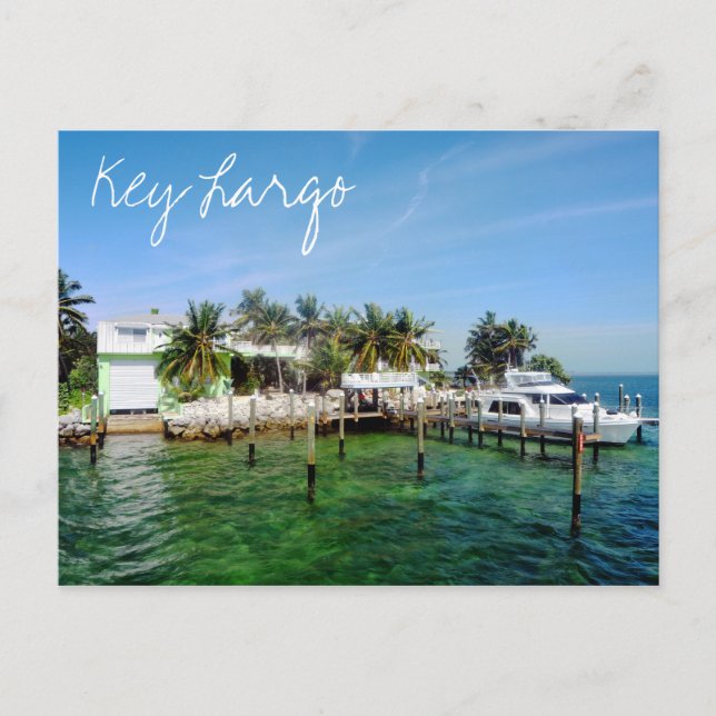 Key Largo, Florida, U.S.A. Postcard (Front)