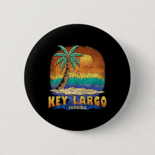 Key Largo Florida Vintage Distressed Souvenir 6 Cm Round Badge