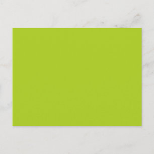 Key Lime Green Yellow Solid Trend Colour Backgroun Postcard