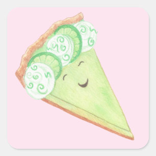 Key Lime Pie Guy Stickers