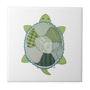 Key Lime Turtle Tile