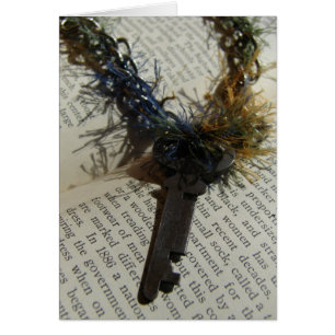 Key Necklace on Vintage Book