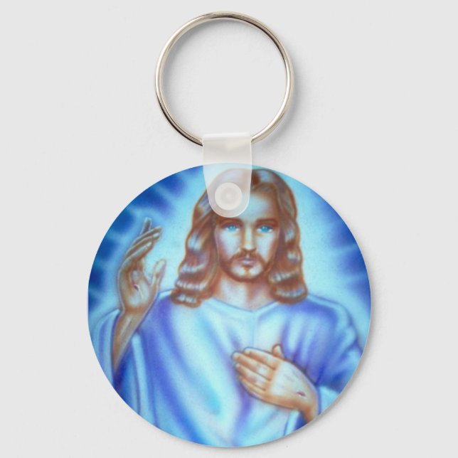 Key of the house of David will I lay upon His shou Key Ring (Front)