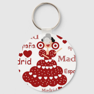 Key ring Madrid Spain flamenco wrist