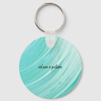 key ring with Italian wise saying