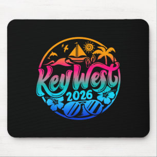 Key Tie Dye West 2026 Matching Summer Sunset Beach Mouse Pad