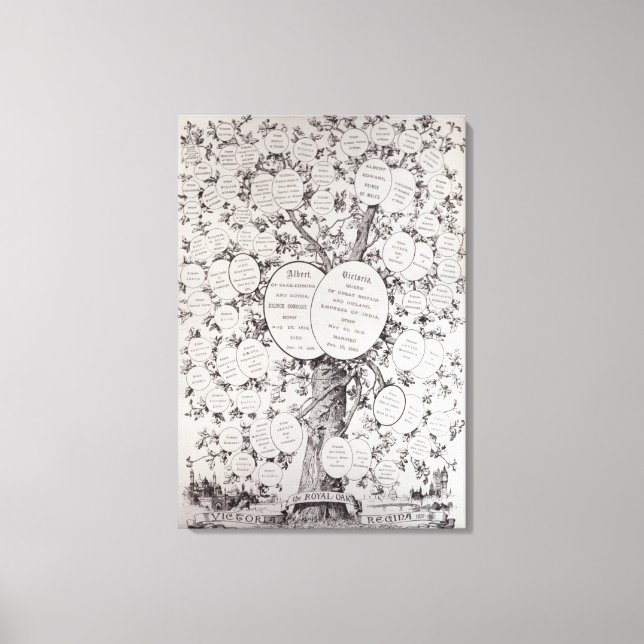 Key to Genealogical Tree Canvas Print (Front)