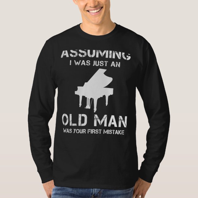 Key to Laughter: Piano Tee that Strikes Humourous  (Front)