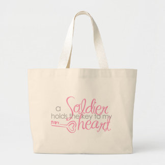 Key to my heart large tote bag