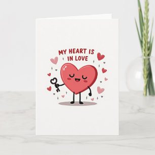 Key To My Heart Love Card