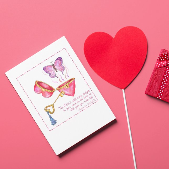 Key to My Heart Valentine Card (customisable) (Creator Uploaded)