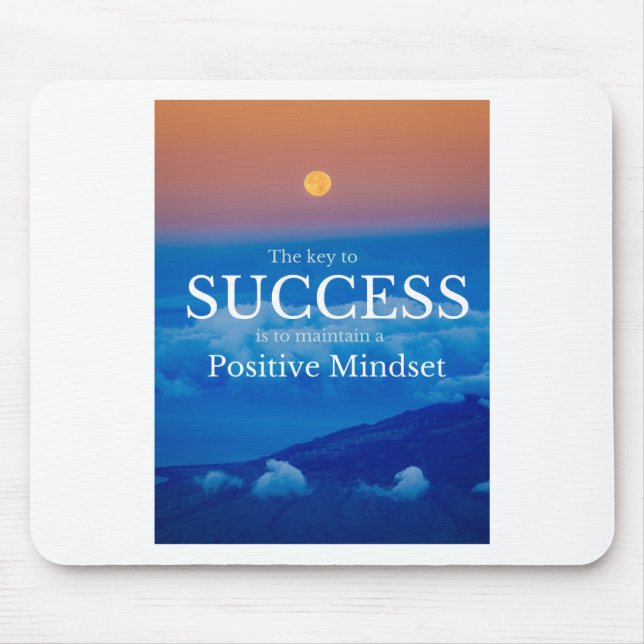 Key to Success Inspirational Quote Mouse Pad (Front)