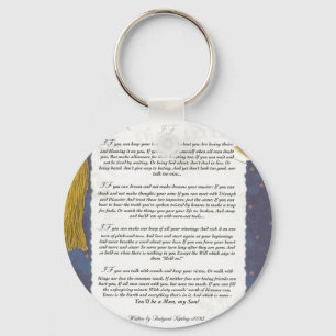 Key To The Future IF by Rudyard Kipling Key Ring