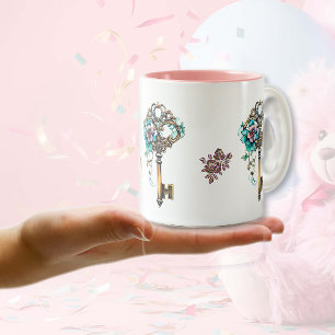 Key To The Realms Two-Tone Coffee Mug