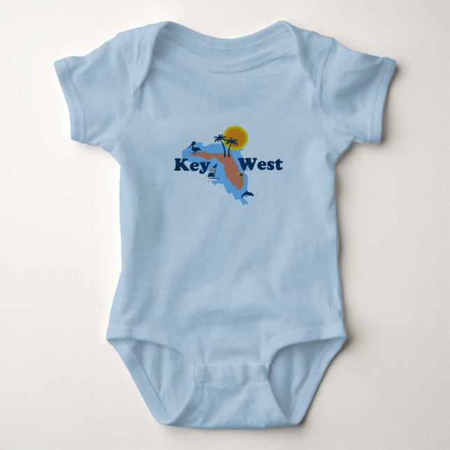 Key West. Baby Bodysuit (Front)