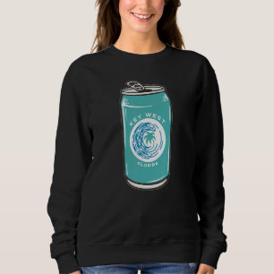 Key West Beach Florida Fl Beer Can Soda Pop Can Dr Sweatshirt