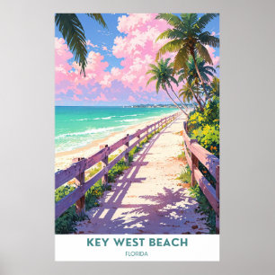 Key West Beach, Florida Poster