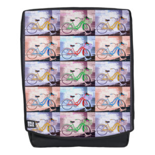 Key West Bicycle Pattern Backpack