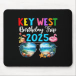 Key West Birthday Trip 2025 Matching Friends Group Mouse Pad<br><div class="desc">Key West Birthday Trip 2025 Matching Friends Group Summer</div>