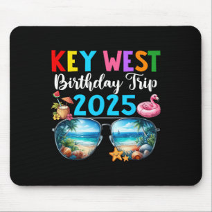 Key West Birthday Trip 2025 Matching Friends Group Mouse Pad