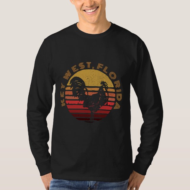 Key West Chicken Rooster  T-Shirt (Front)