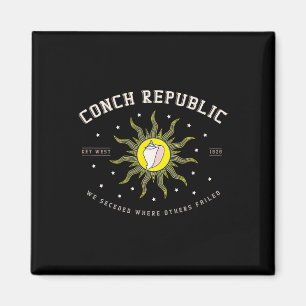 Key West Conch Republic Florida Scuba Fishing Gift Magnet