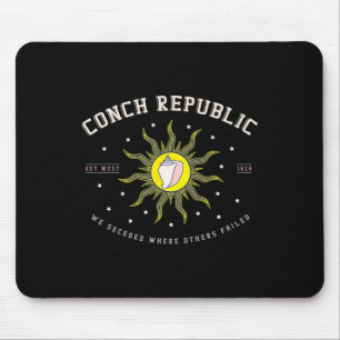 Key West Conch Republic Florida Scuba Fishing Gift Mouse Pad