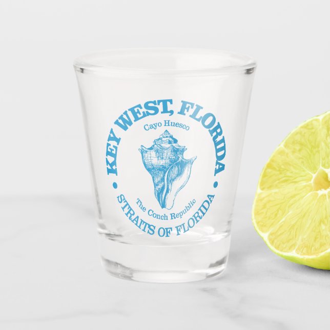 Key West (conch) Shot Glass (Front)