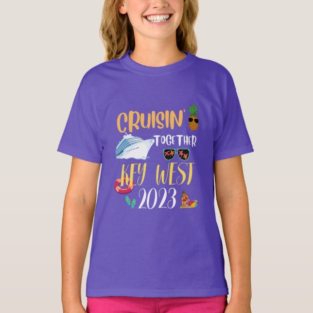 key west Cruise 2023 Family Friends Group Travel T-Shirt (Front)