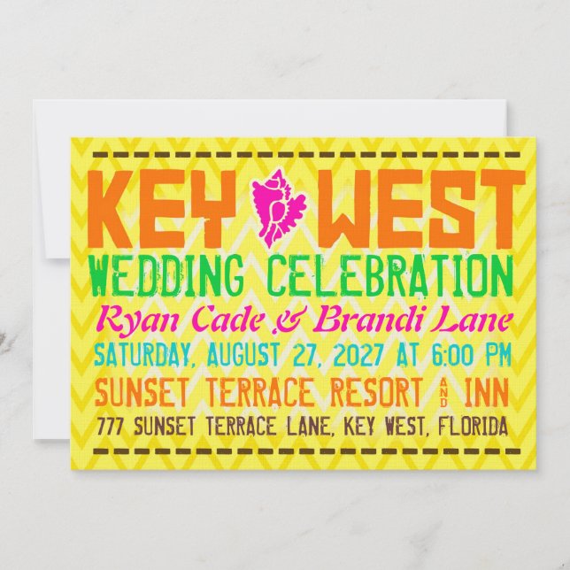 KEY WEST Destination Invitation (Front)