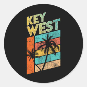 Key West Family Vacation Shirt Florida Classic Round Sticker