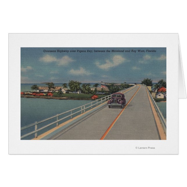 Key West, FL - Highway between Mainland & Keys (Front Horizontal)