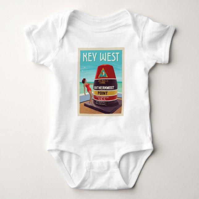 Key West | Florida Baby Bodysuit (Front)