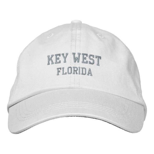 Key West Florida Embroidered Baseball Hat (Front)