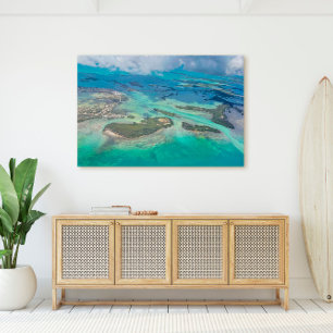 Key West Florida Islands From The Sky Canvas Print