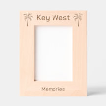 Key West Florida Laser Engraved frame