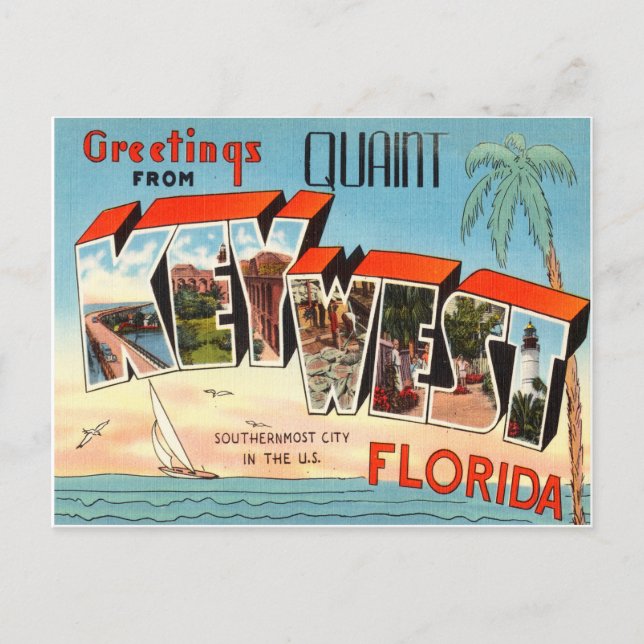 Key West Florida Postcard (Front)