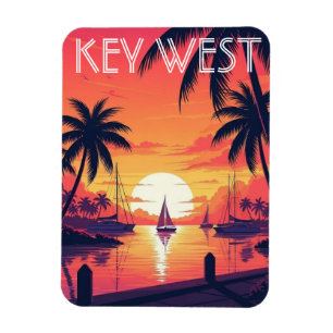 Key West Florida Postcard Magnet