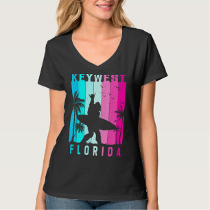 Key West Florida Retro Beach Sunset Summer Vibes A T-Shirt