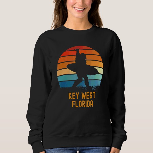 Key West  Florida Sasquatch Souvenir Sweatshirt (Front)