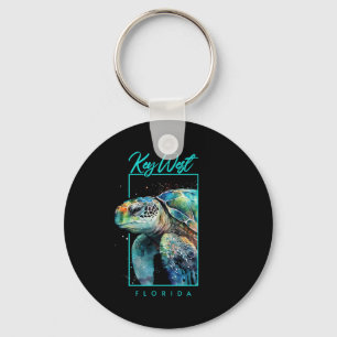 Key West Florida Souvenir Watercolor Sea Turtle Po Ring